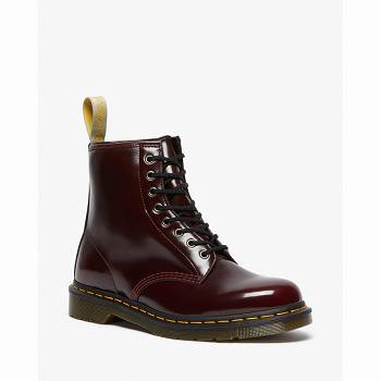 Dr Martens Vegan 1460 Lace Up - Bordove Cizmy Panske, DR0165